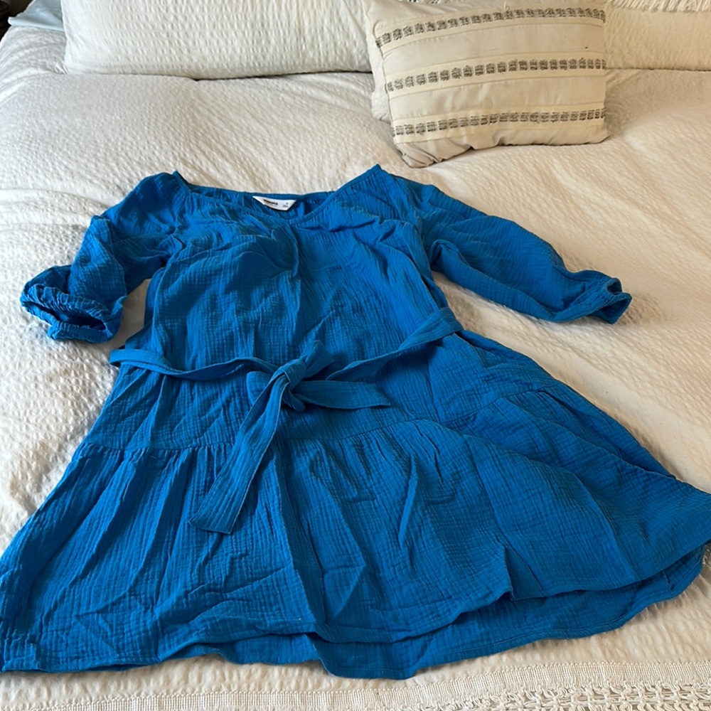 Vibrant Blue Long Sleeve Dress